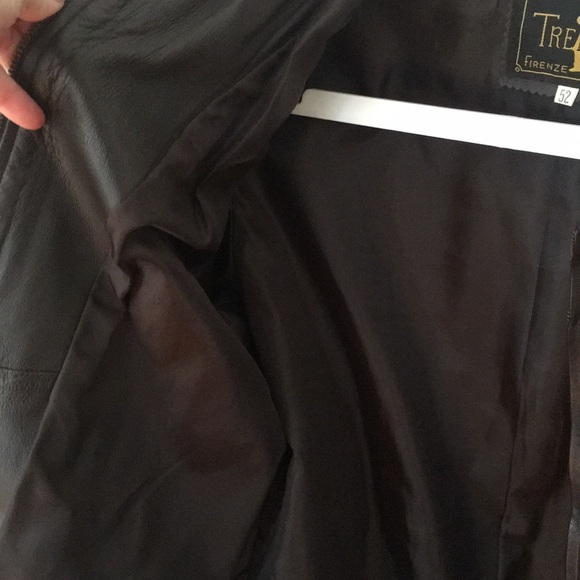 Chocolate Brown Leather Jacket - Picture 4 of 4